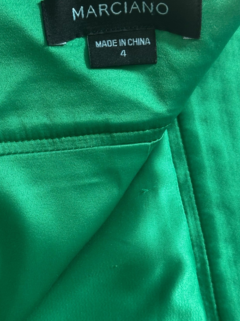 Marciano Emerald Green High-Waist Pencil Skirt Double Zipper size 4 - Picture 6 of 10